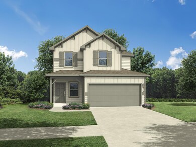 Craftsman inspired home featuring board and batte