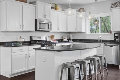 Stainless steel appliances include a gas range!