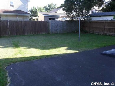 Backyard Rear yard behind house