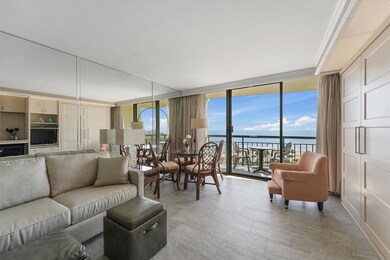  The open layout seamlessly connects the living an