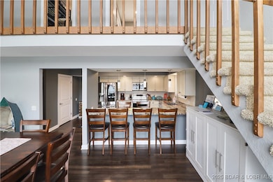 View from entry into kitchen