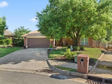 Obstructed view of property featuring a garage and