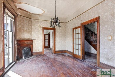 Here is the front parlor looking South. All the po
