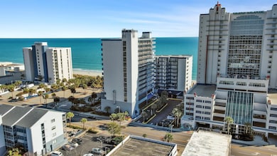 Drone / aerial view of extended coastline