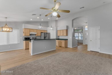 great room/kitchen
