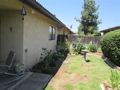 back yard with auto sprinklers