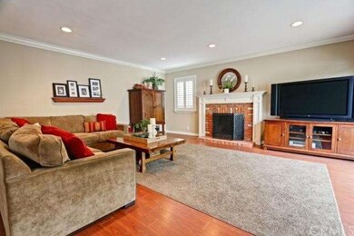 Family room with fireplace