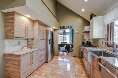 The sellers remodeled the huge kitchen.   Look at 