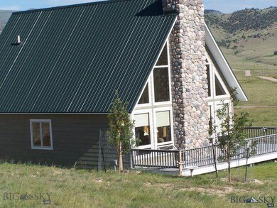 dramatic stone chimney