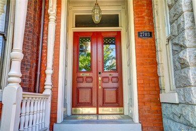 Classic double doors with glass