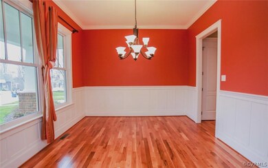 Beautiful Wainscoting, Crown, and Hardwoods highli