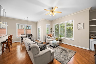 Spacious Living/Dining area open to the kitchen.