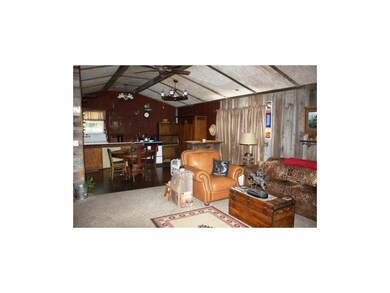 Living room into kitchen