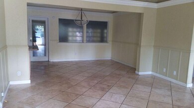 Living room and dining area