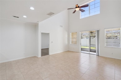 Dining area and living room