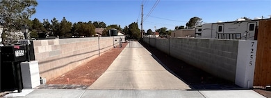 View of road featuring a gate