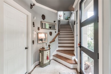 Bright formal entry.