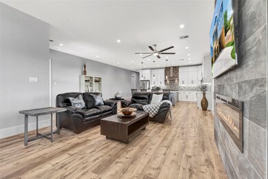Open Living Area with High Ceilings Throughout