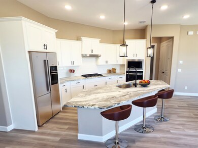 The Portico A’s kitchen at Winfrey Estates is a ch