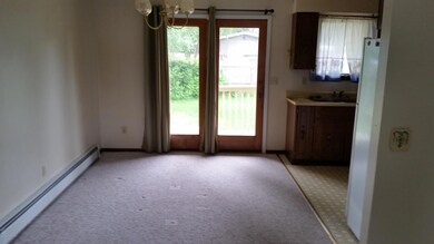 Dining room with garden door