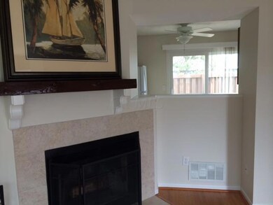 Living Room Fireplace and Pass Thru