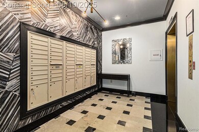 Entrance mailboxes outside entrance elevators