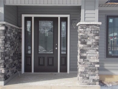 Beautiful covered front porch entry
