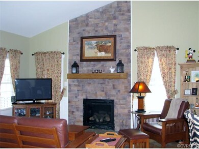 Great family room open to the kitchen.