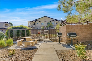 View of patio with area for grilling