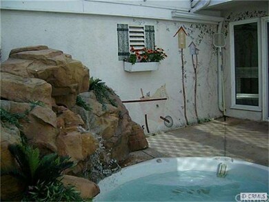 Spa and waterfall in atrium