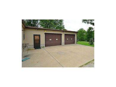 Attached two car garage