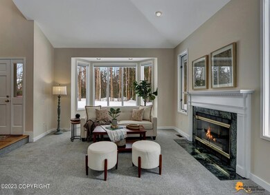Tile fireplace w/mantel