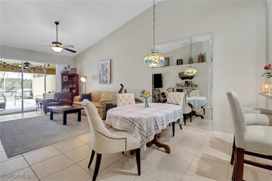 The dining room with easy access to the kitchen fe