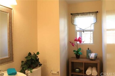 Spacious half bathroom.