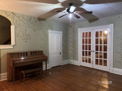 Living room with view of foyer