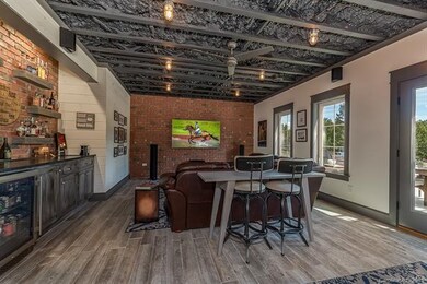 Over the top man cave family room comes complete w