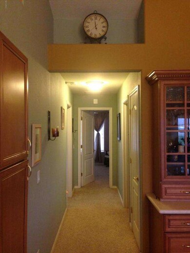Hallway to guest bedrooms