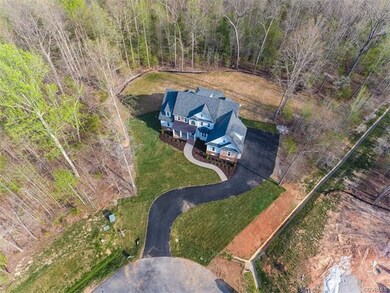 Aerial view of front of home