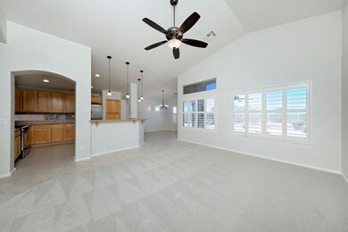 Great room looking onto dining area
