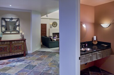 Powder/foyer/ living room
