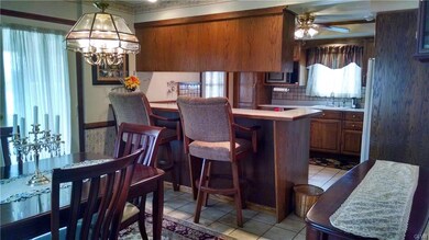 Kitchen opens in to Dining Room
