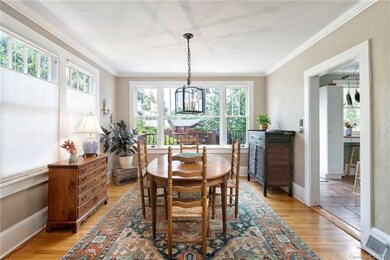 Gorgeous Dining Room with Crown Molding