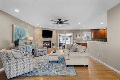 Living Room with Gas fireplace