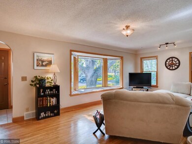 Bay windows lets in tons of natural light and plan