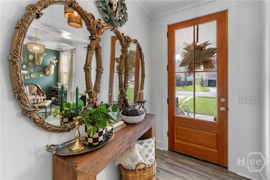 Light & bright welcoming front porch