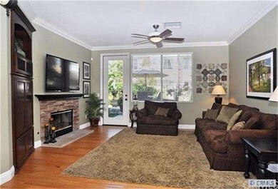Family Room with Beautiful Hardwood Floors, Firepl