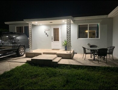 Well lit front porch