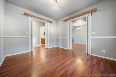 Formal dining area makes a great office.
