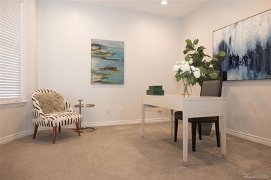 Main Floor Study with glass french doors