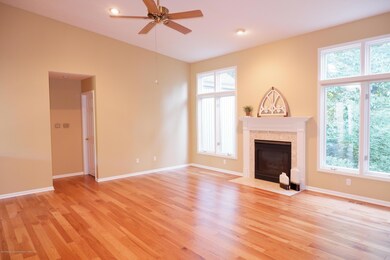 Vaulted ceiling in great room